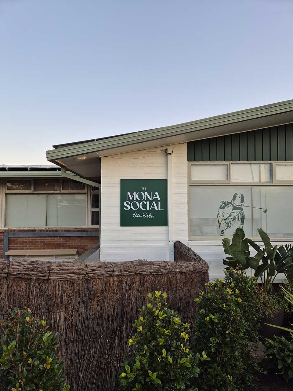 The Mona Social wall sign